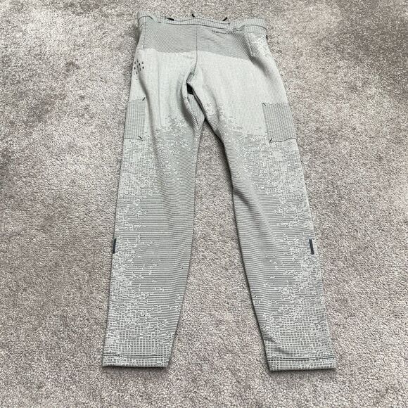 Nike Therma-Fit IDI Compression Leggings Womens Medim Gray Zip Pocket Running - Picture 1 of 13